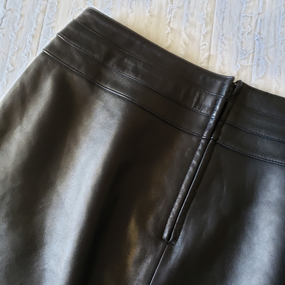 Valerie Separates Black Leather Pencil Skirt 12 - Picture 5 of 7